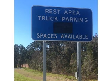 availability sign for FDOT Truck Parking Availability System